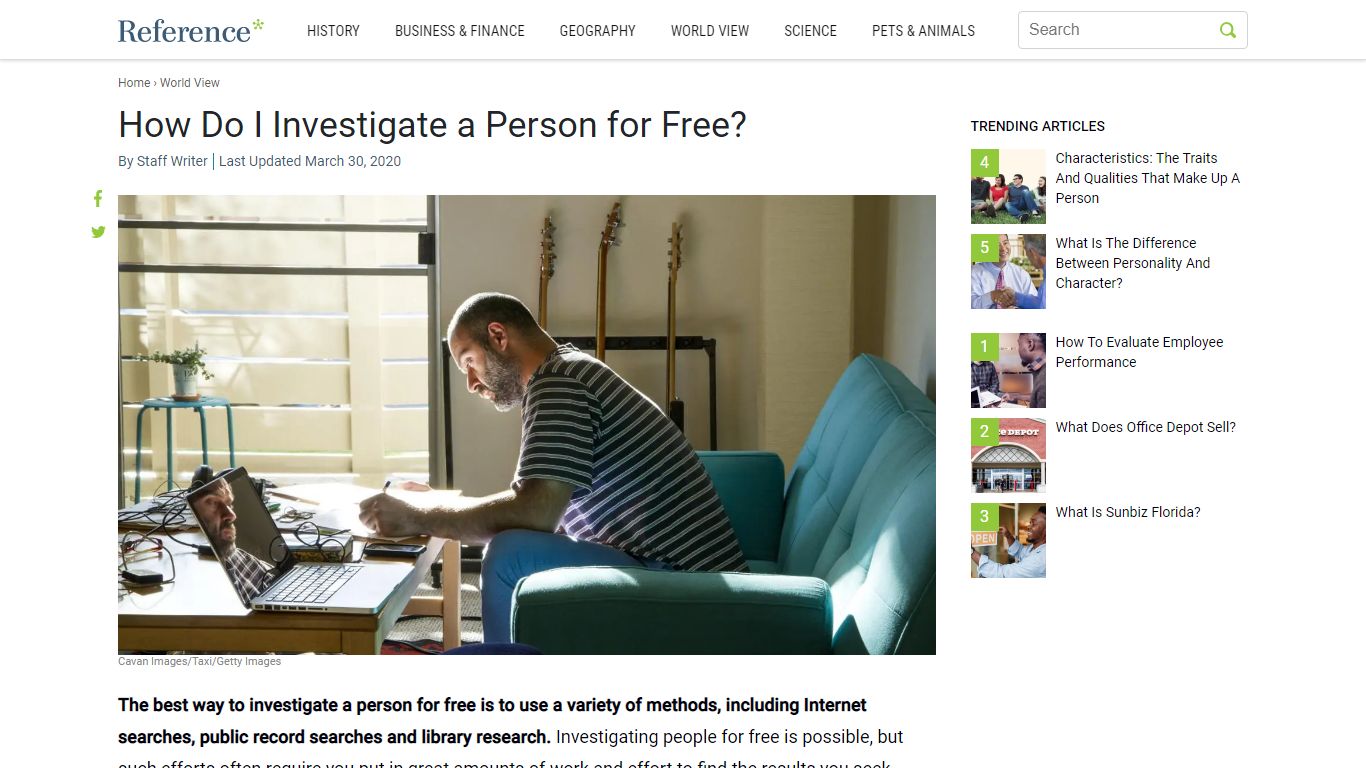 How Do I Investigate a Person for Free? - Reference.com